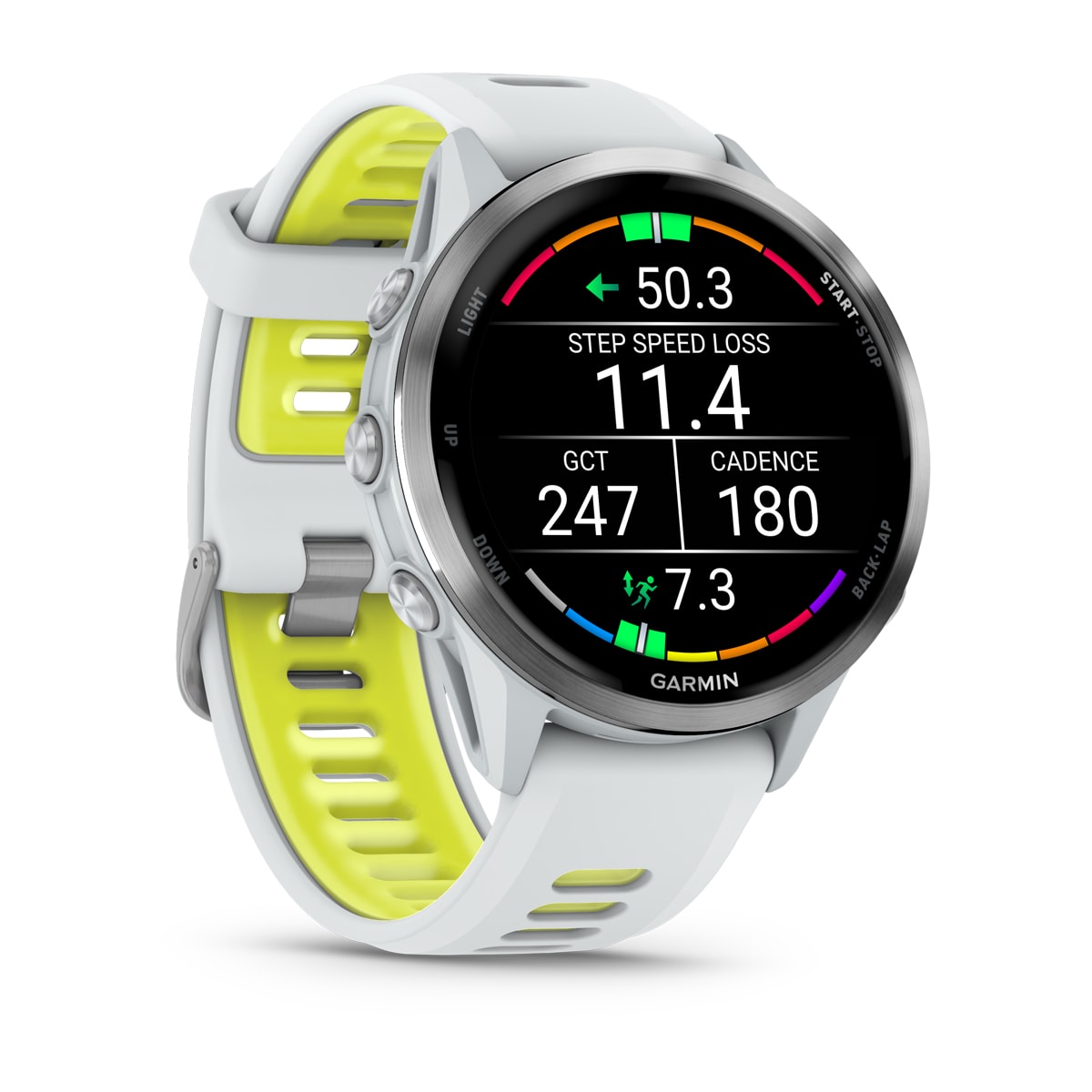 Garmin Forerunner 970 GPS Running Smartwatch - angled left-front view