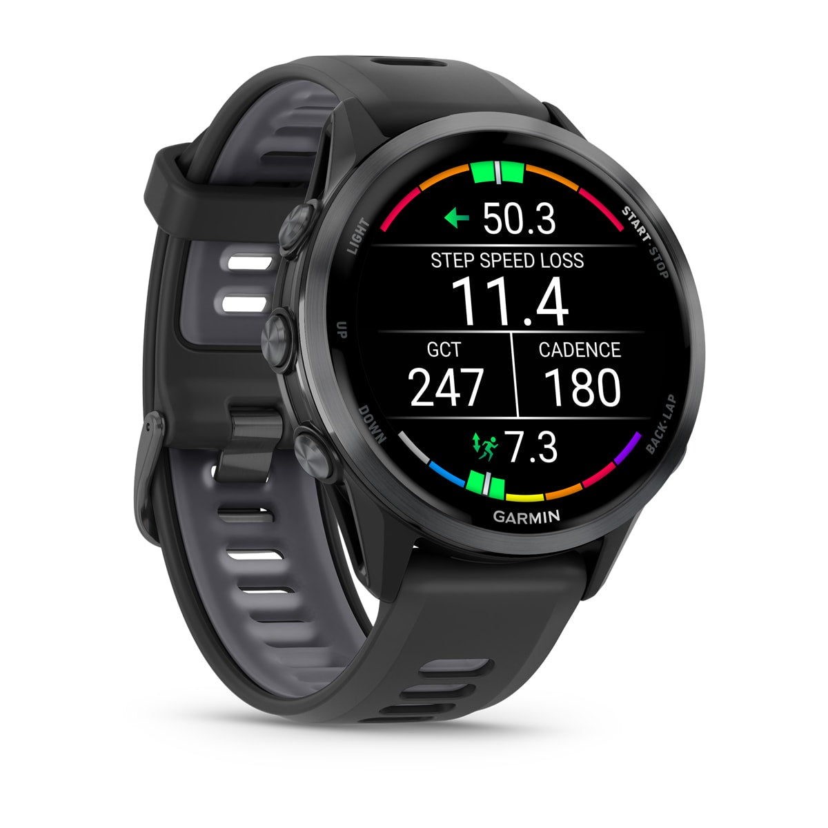 Garmin Forerunner 970 GPS Running Smartwatch - angled left-front view