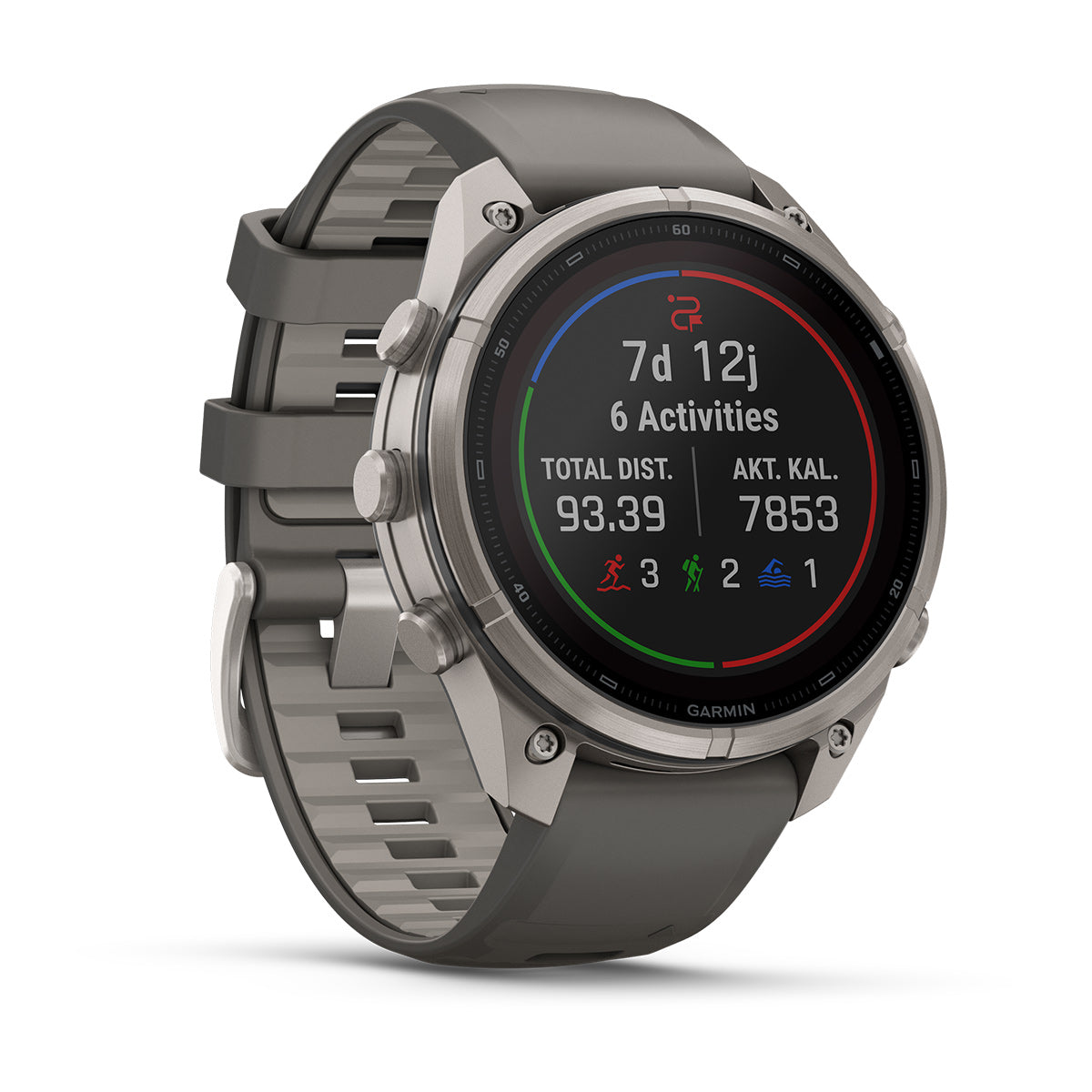 Garmin fenix 9 Pro inReach Solar 47mm Sapphire GPS Smartwatch - front-left angled view