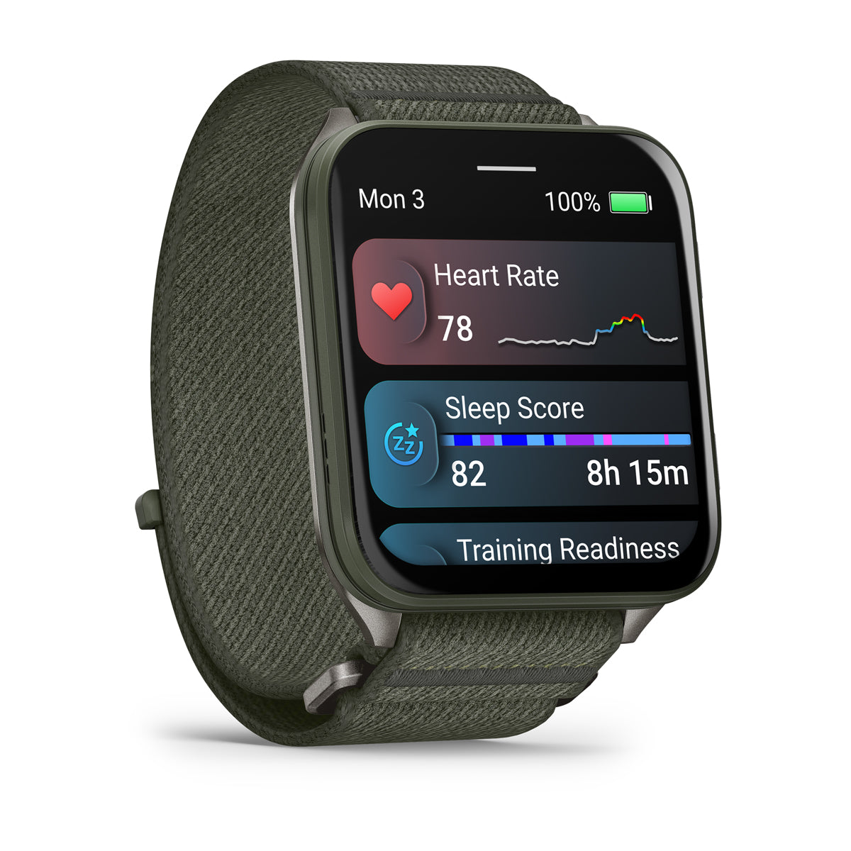 Garmin Venu X1 Ultra-Thin GPS Smartwatch - angled front view