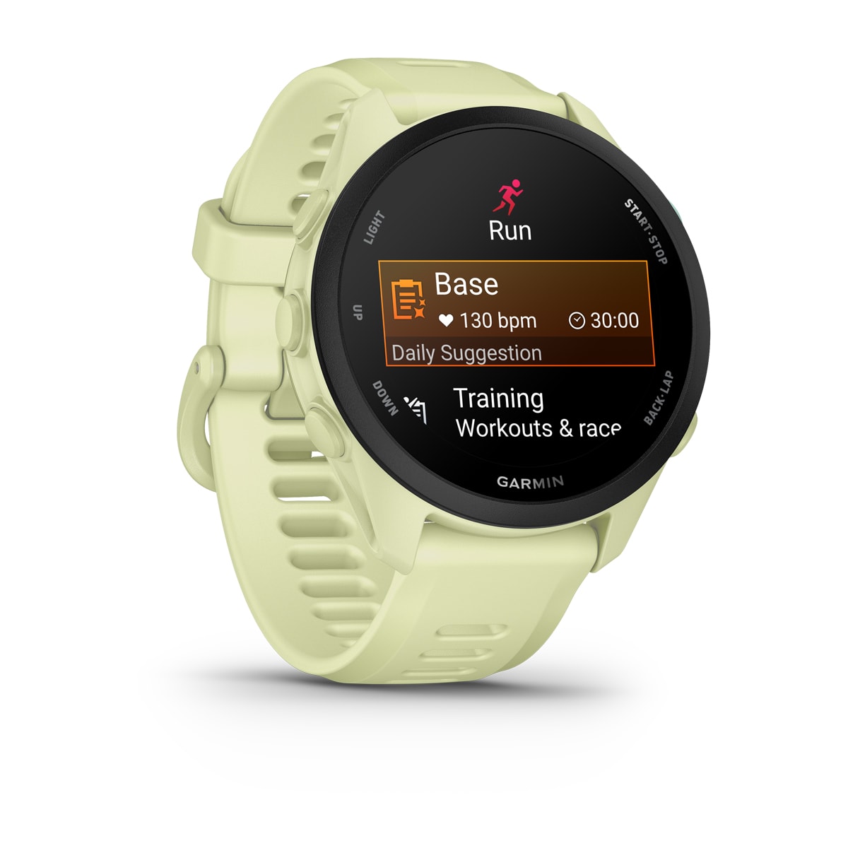 Garmin Forerunner 70 GPS Running Smartwatch - angled left-front view