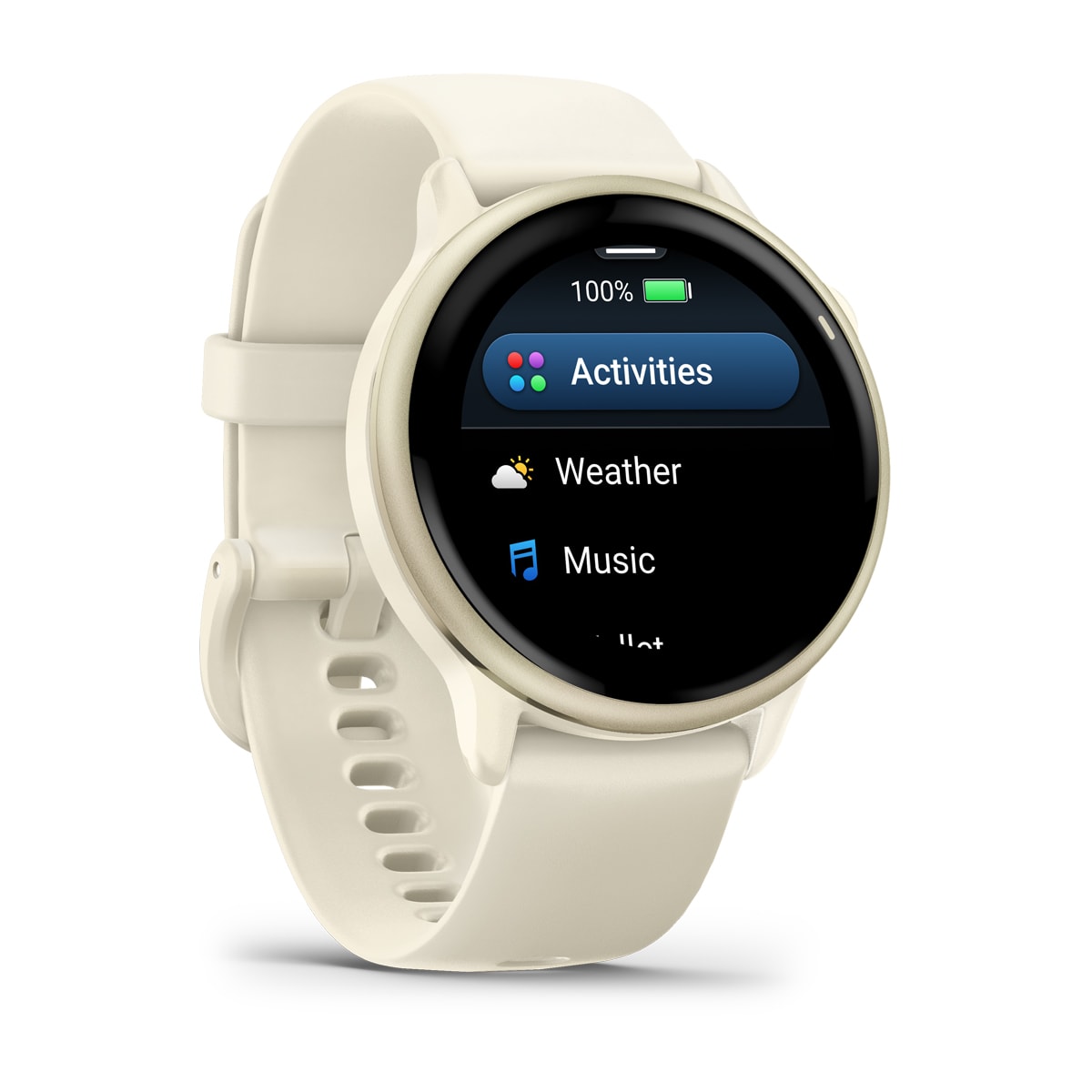 Garmin vivoactive 6 GPS Fitness Smartwatch - angled left-front view