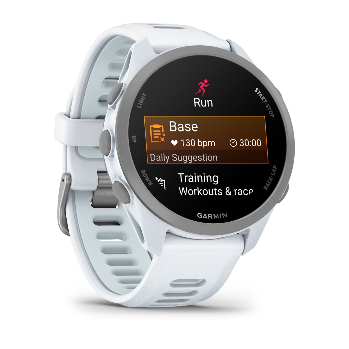 Garmin Forerunner 170 GPS Running Smartwatch - angled left-front view