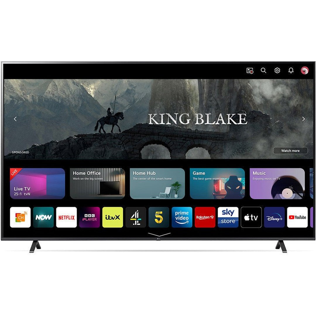 LG UR78 86" 4K UHD LED Smart TV - Black | 86UR78006LB.AEK LG TV Euronics Ireland
