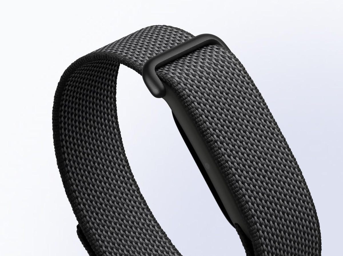 Google Fitbit Air Fitness Tracker - Obsidian - angled view
