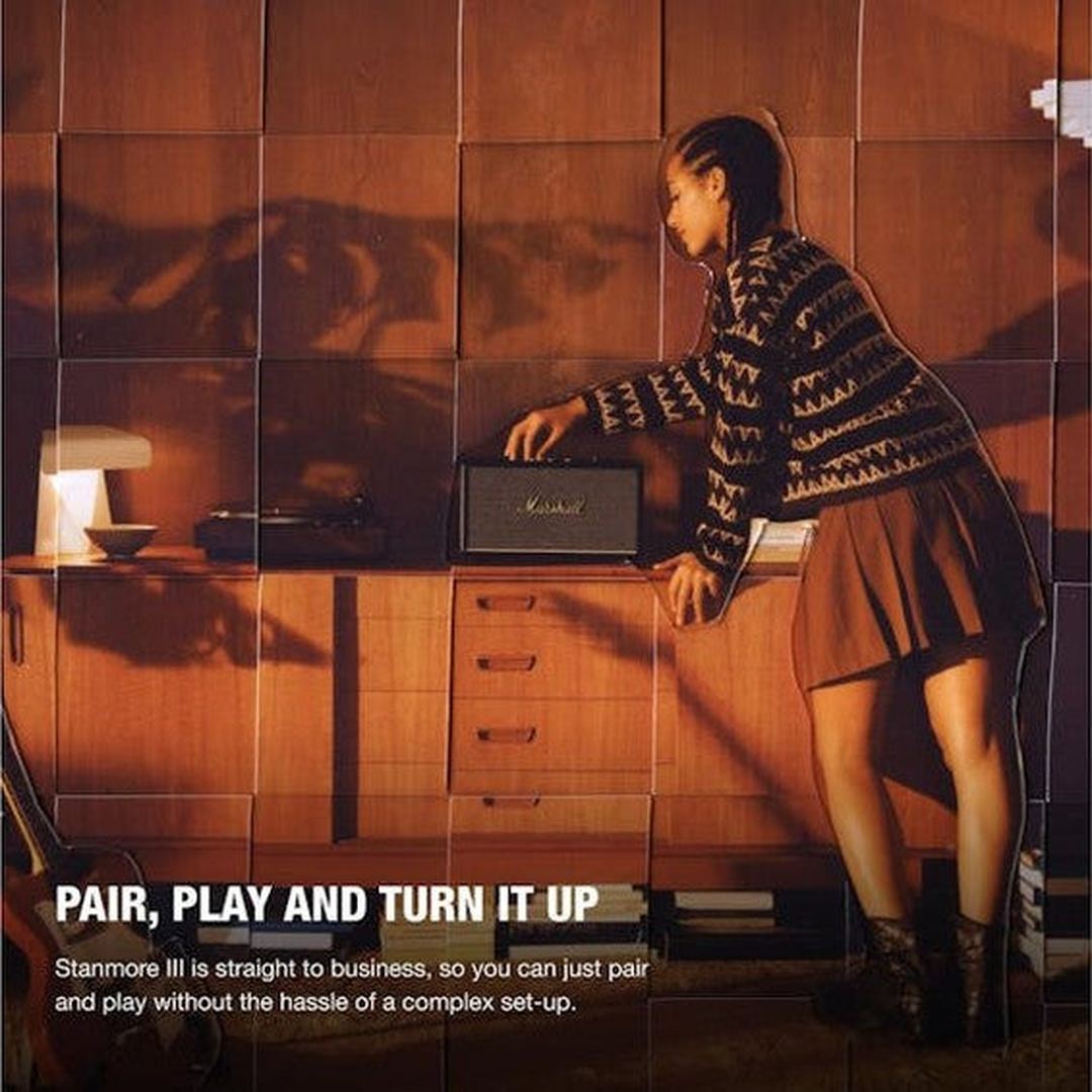 Marshall Stanmore III Bluetooth Speaker Black | 1006012 Marshall Speaker Euronics Ireland