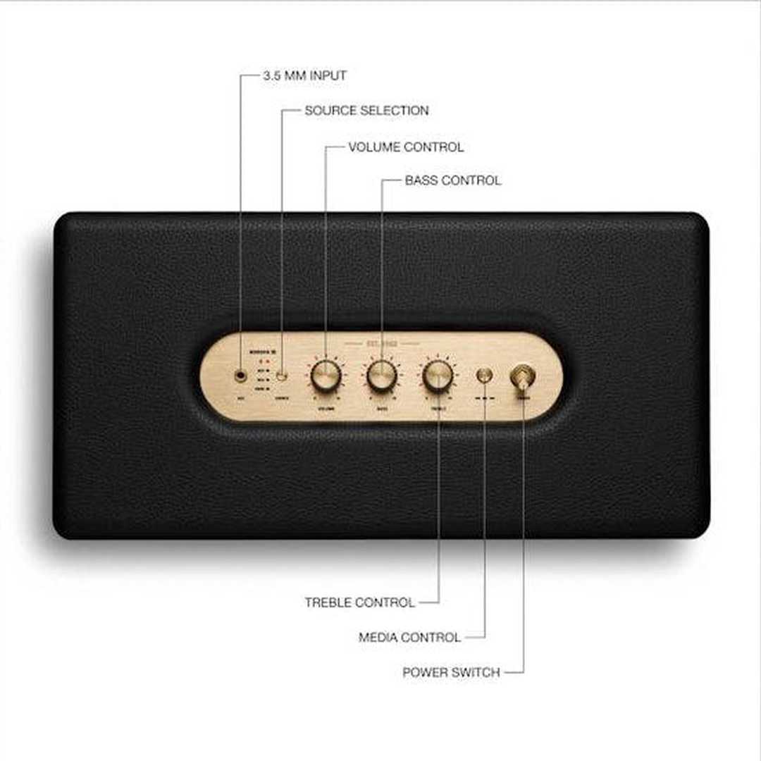 Marshall Woburn III Black - Superior Bluetooth Speaker | 1006018 Marshall Speaker Euronics Ireland