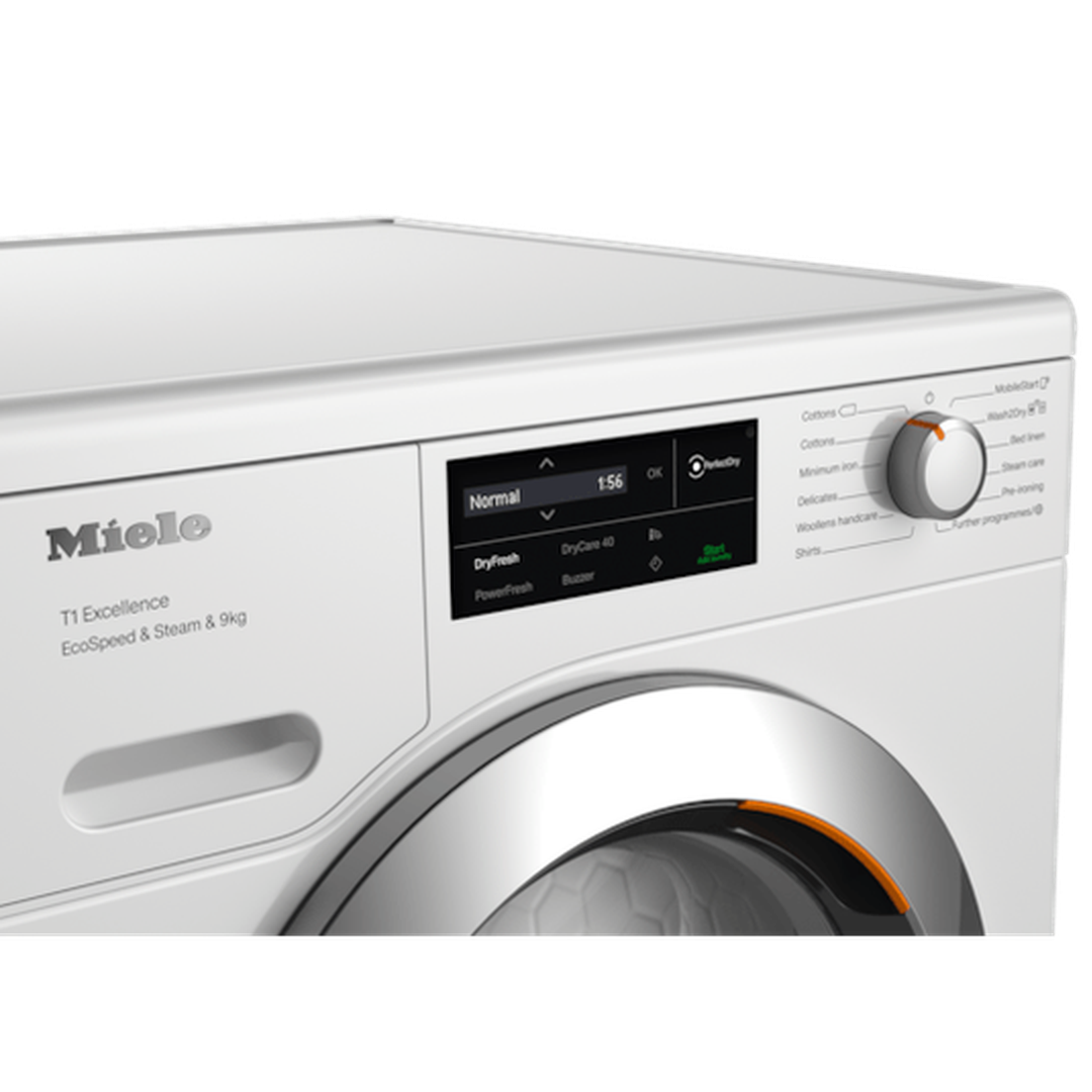 Miele 9kg EcoSpeed & Steam | TEL785WP Miele Tumble Dryer Euronics Ireland