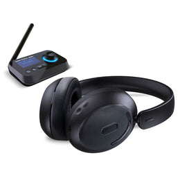 Mixx StreamQ TV Headphones + StreamPort TV Black | SQTV-SP-BK-399