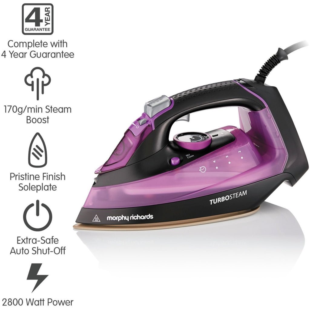 Morphy Richards Turbosteam 2800W Steam Iron | 303140 Morphy Richards Iron Euronics Ireland
