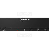 NEFF N70 D88IAN2S0B 80cm angled wall-mounted cooker hood in Black