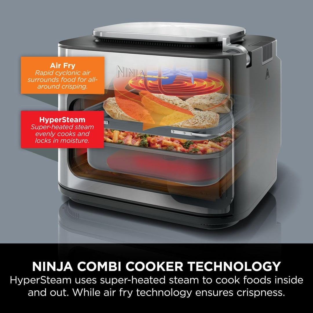 Ninja Combi 12-In-1 All-in-One Multi-Cooker, Air Fry, Bake, Sauté, Steam, Slow Cook & More | SFP700UK Ninja Air Fryer Euronics Ireland