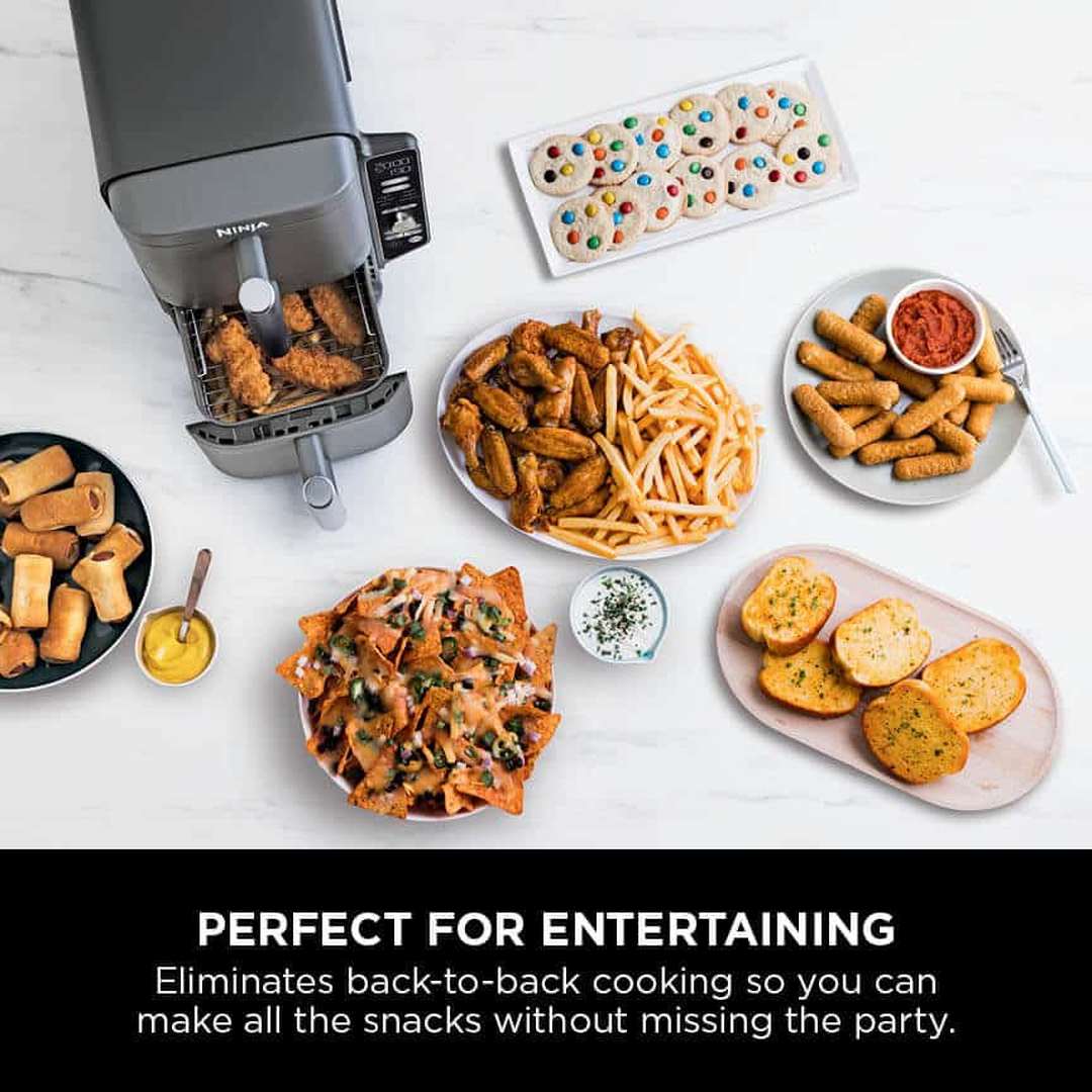 Ninja Double Stack XL 2 Drawer Air Fryer 9.5L | SL400UK Ninja Air Fryer Euronics Ireland