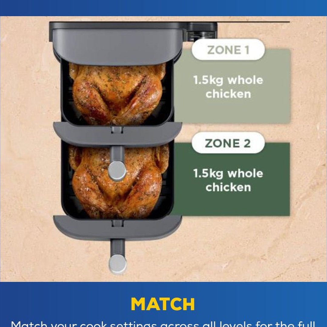 Ninja Double Stack XL 2 Drawer Air Fryer 9.5L | SL400UK Ninja Air Fryer Euronics Ireland