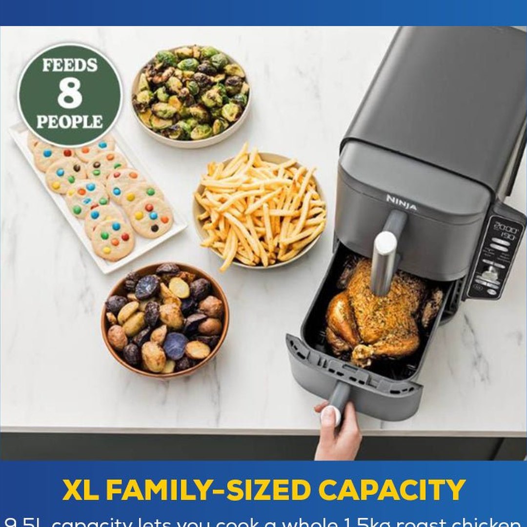 Ninja Double Stack XL 2 Drawer Air Fryer 9.5L | SL400UK Ninja Air Fryer Euronics Ireland
