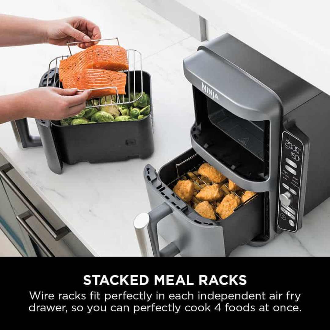 Ninja Double Stack XL 2 Drawer Air Fryer 9.5L | SL400UK Ninja Air Fryer Euronics Ireland