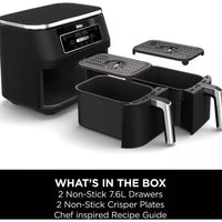 Ninja Foodi 4-in-1 Dual Zone Air Fryer 7.6L | AF200UK Ninja Air Fryer Euronics Ireland