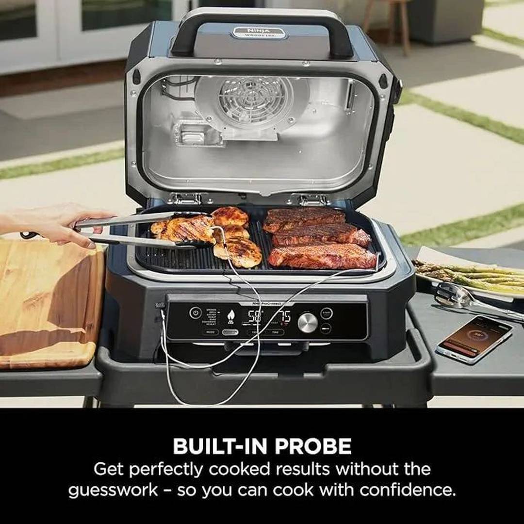 Ninja Woodfire Pro Connect XL Electric BBQ Grill & Smoker | OG901UK Ninja Grill Euronics Ireland