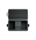 Hyperice Normatec Carry Case, black, open empty interior view