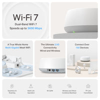 TP‑Link Deco BE25 Dual‑Band Wi‑Fi 7 Mesh System (3‑Pack) | DECOBE25-3PACK