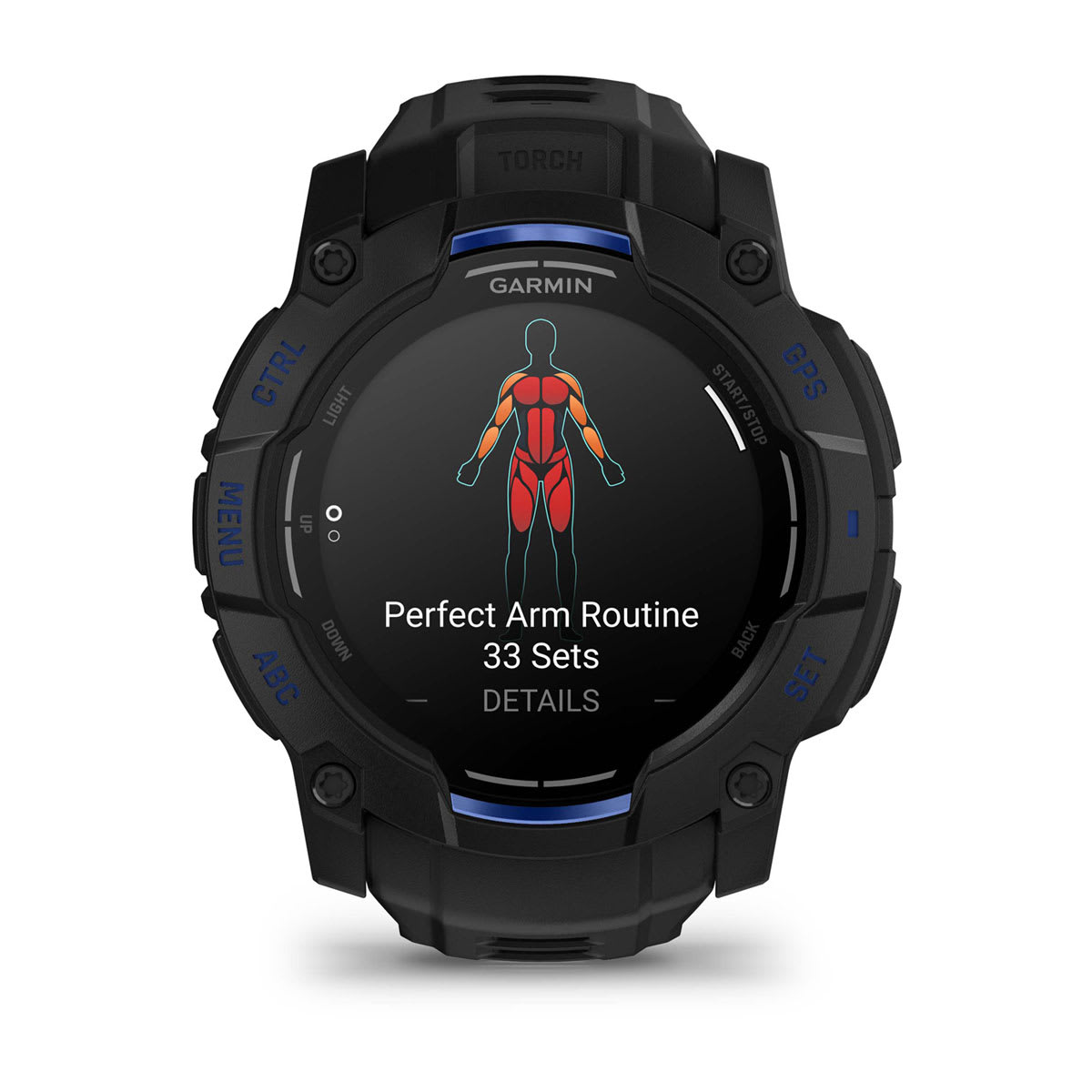 Garmin Instinct 3 50mm AMOLED Rugged GPS Smartwatch - display screen