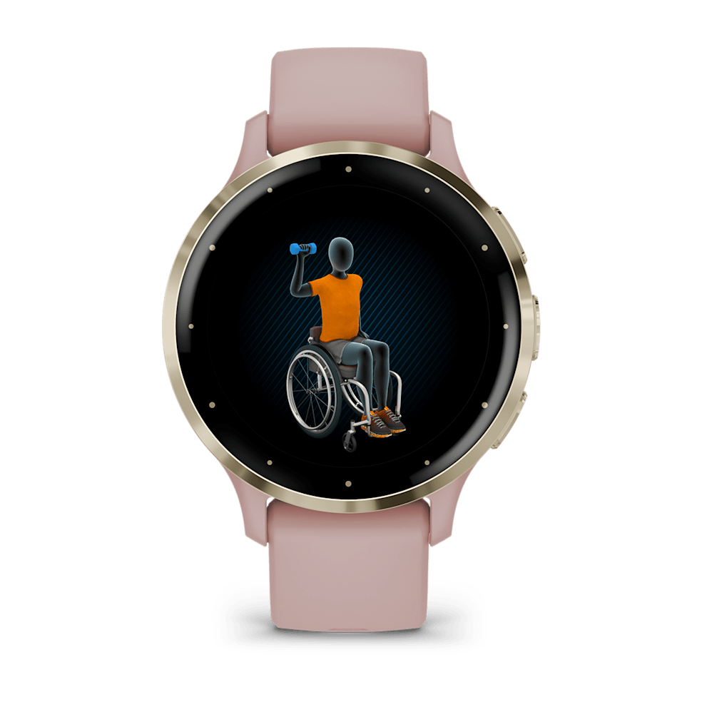 Garmin Venu 3s Smartwatch - Soft Gold - Rose Case | 49-GAR-010-02785-03