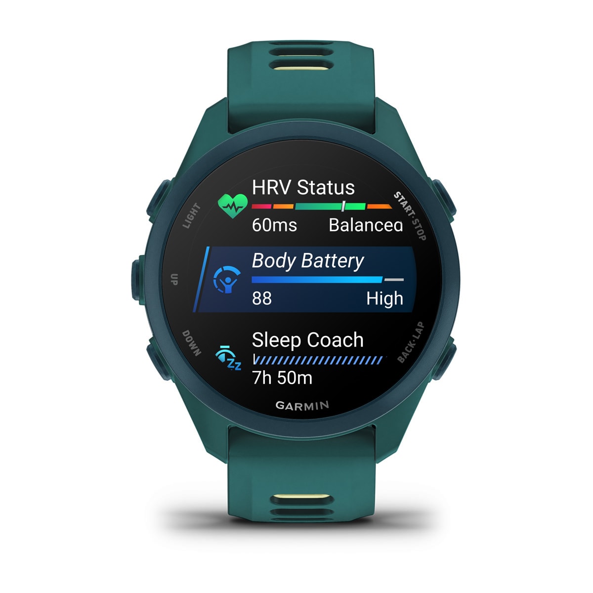 Garmin Forerunner 170 Music GPS Running Smartwatch - display screen