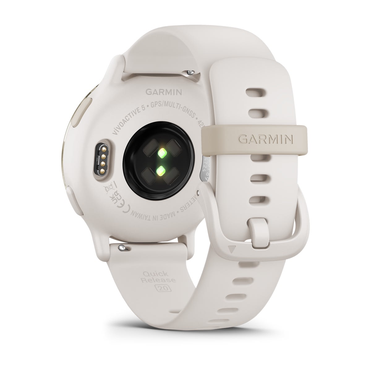 Garmin vivoactive 5 GPS Fitness Smartwatch - back view, heart-rate sensor