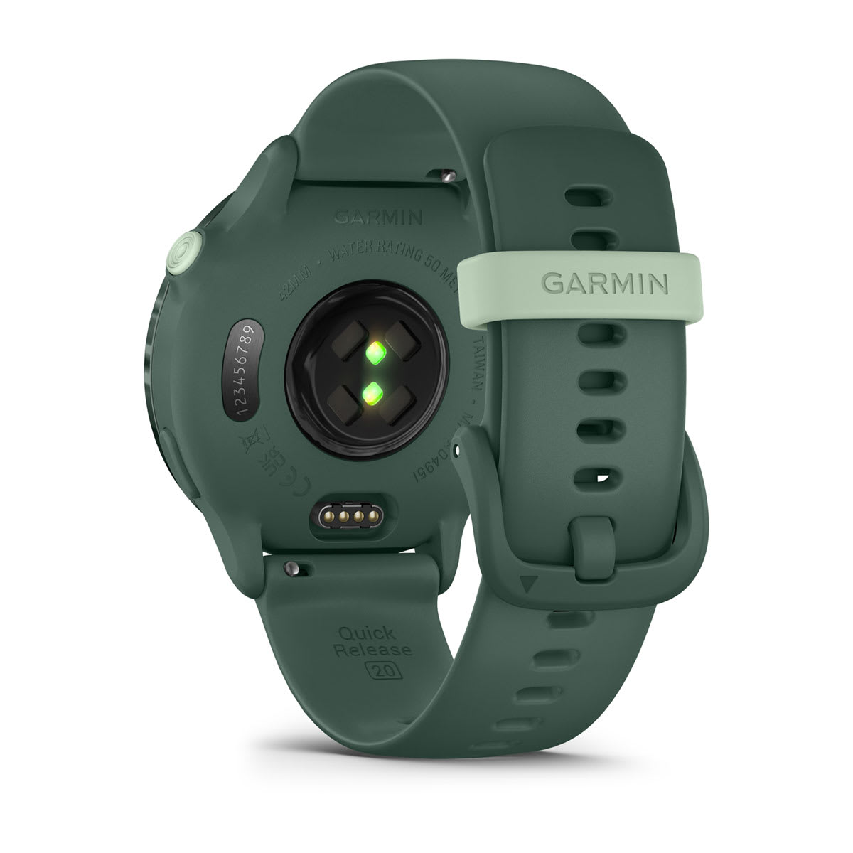 Garmin vivoactive 6 GPS Fitness Smartwatch - back view, heart-rate sensor