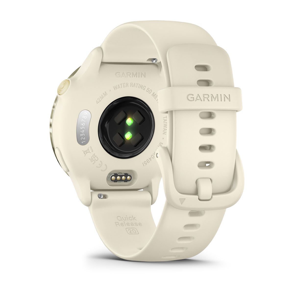 Garmin vivoactive 6 GPS Fitness Smartwatch - back view, heart-rate sensor