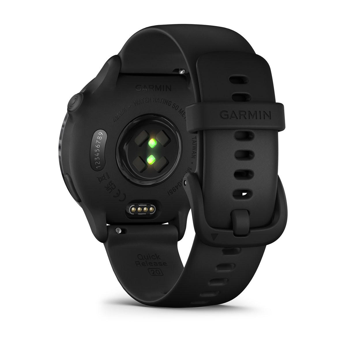 Garmin vivoactive 6 GPS Fitness Smartwatch - back view, heart-rate sensor