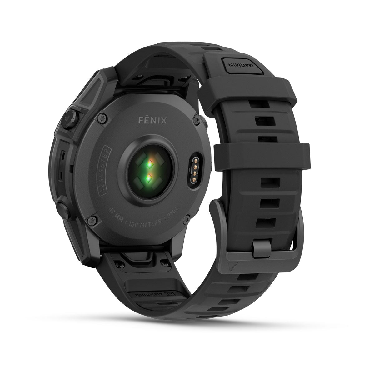 Garmin fenix E 47mm AMOLED GPS Smartwatch - rear view