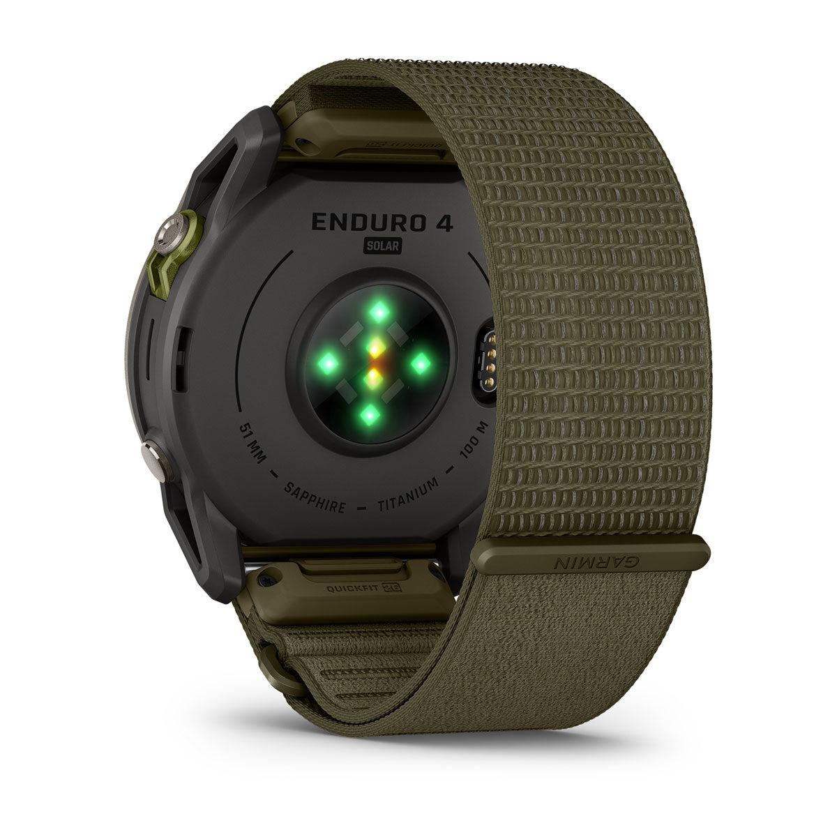 Garmin Enduro 4 51mm Solar Sapphire GPS Smartwatch - rear view
