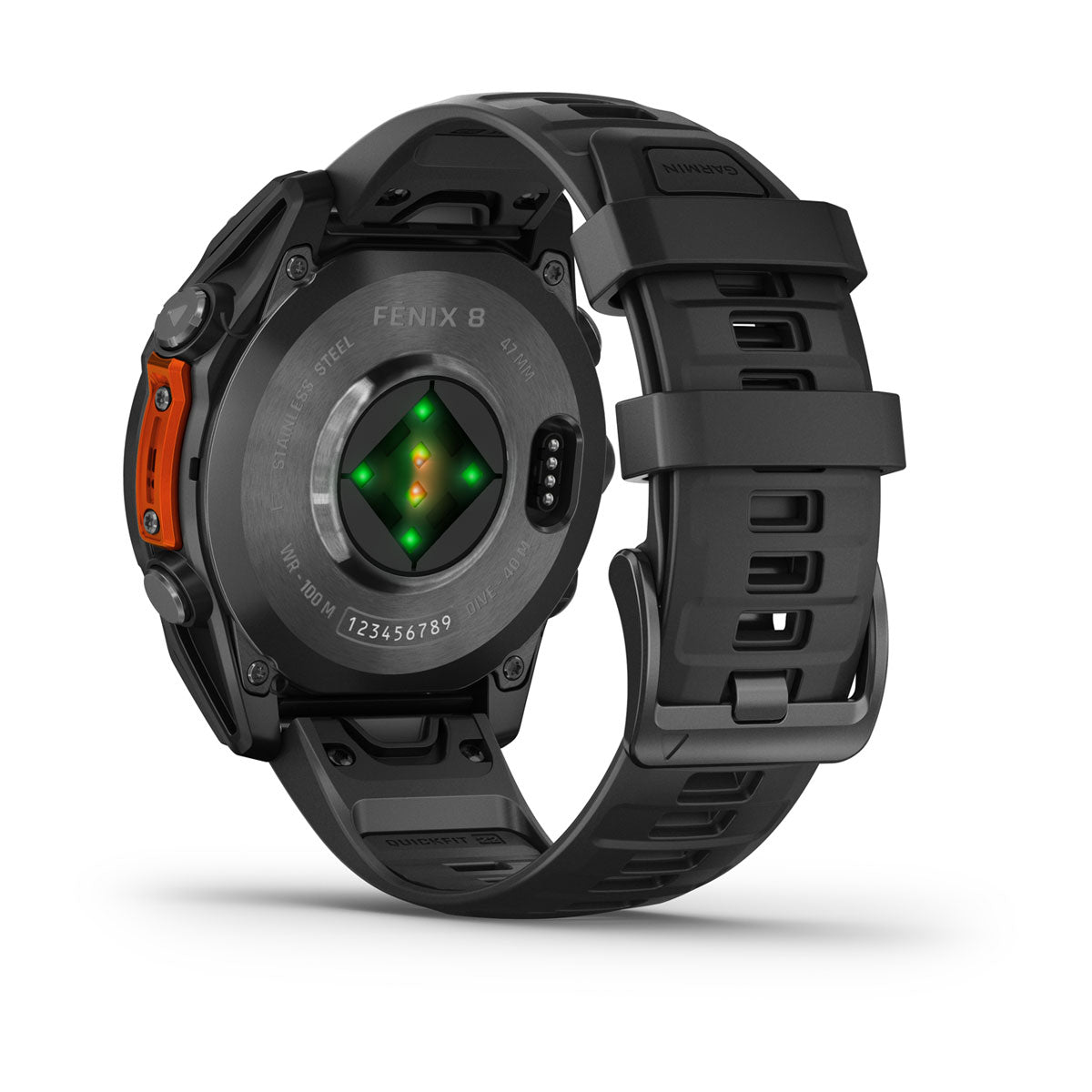 Garmin fenix 8 47mm AMOLED GPS Smartwatch - rear view