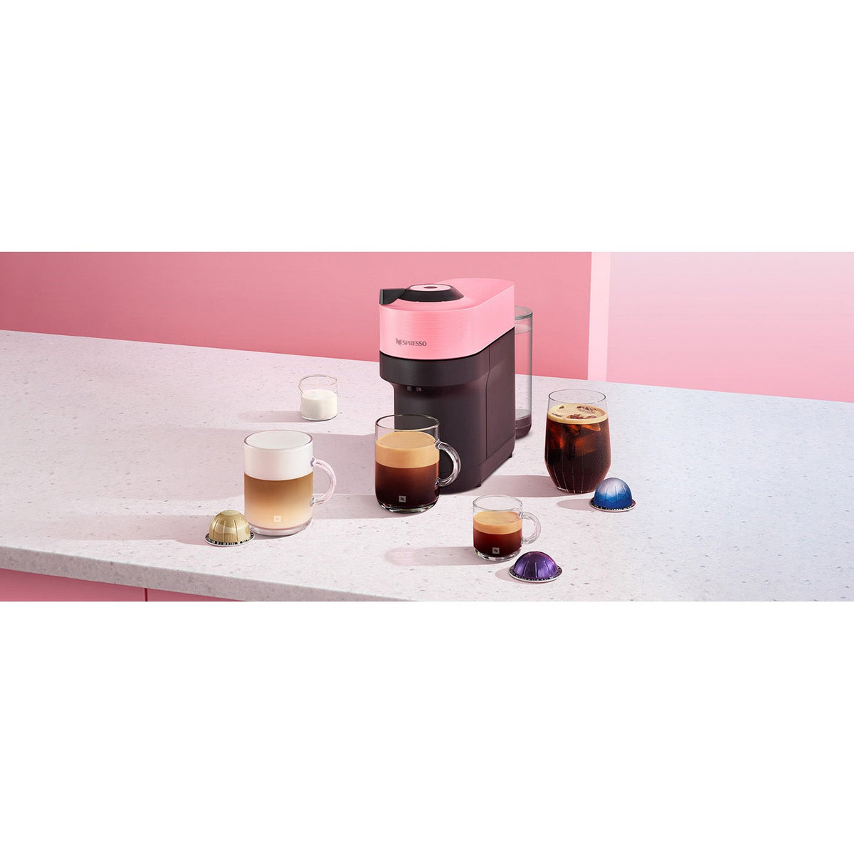 De’Longhi Nespresso Vertuo Pop Capsule Coffee Machine - Pink – view 16