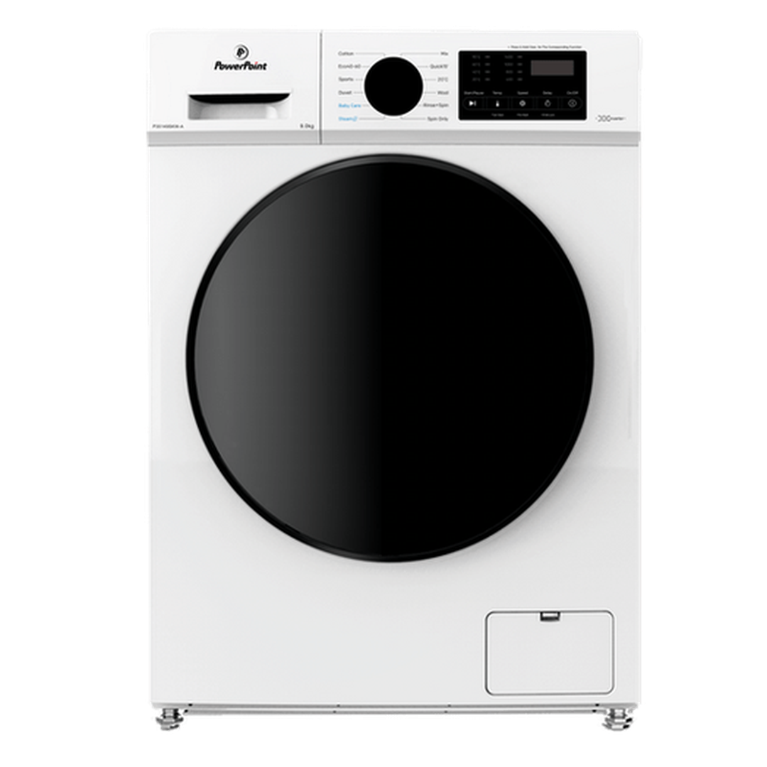 PowerPoint 9kg 1400 RPM Inverter Motor Washing Machine | P35149SKW-A Powerpoint Washing Machine Euronics Ireland