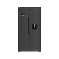 Beko Freestanding American Style Fridge Freezer with HarvestFresh™ Black Steel| ASD2442VPZ Beko Fridge Freezer Euronics Ireland