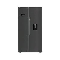 Beko Freestanding American Style Fridge Freezer with HarvestFresh™ Black Steel| ASD2442VPZ Beko Fridge Freezer Euronics Ireland