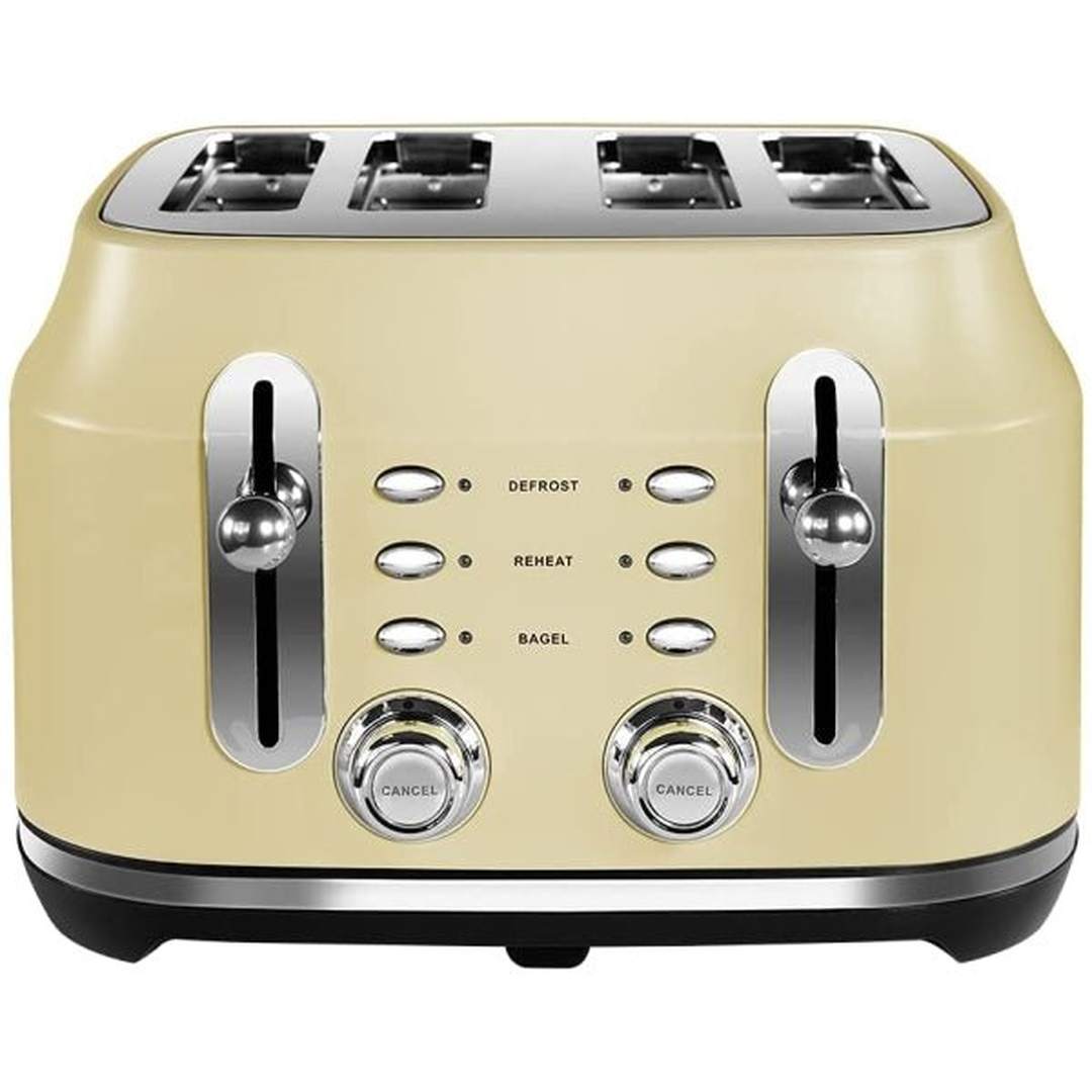 Rangemaster Classic 4 Slice Cream Toaster | RMCL4S201CM Rangemaster Toaster Euronics Ireland