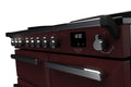 Rangemaster Estel Deluxe 100 Induction range cooker in Bordeaux with Chrome trim