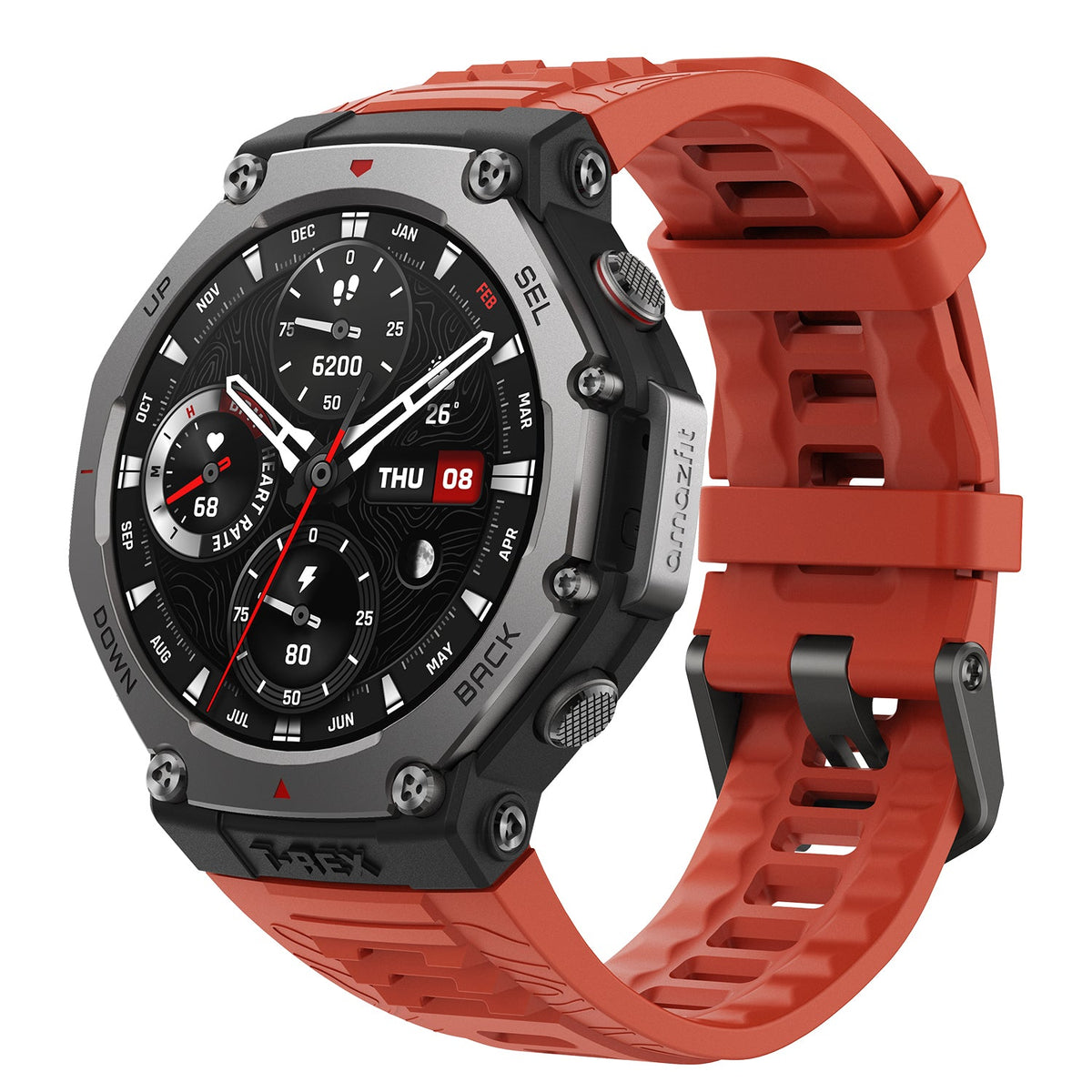 Amazfit T-Rex 3 Rugged GPS Smartwatch - Lava | T-Rex 3
