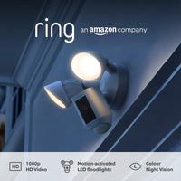 Ring Floodlight Cam Wired Plus White | B08F6M24HK Ring Euronics Ireland