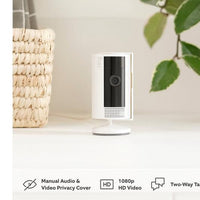 Ring Full HD Stick Up Camera | Battery Powered | White Ring Smart Camera Euronics Ireland