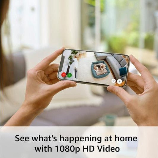 Ring Full HD Stick Up Camera | Battery Powered | White Ring Smart Camera Euronics Ireland