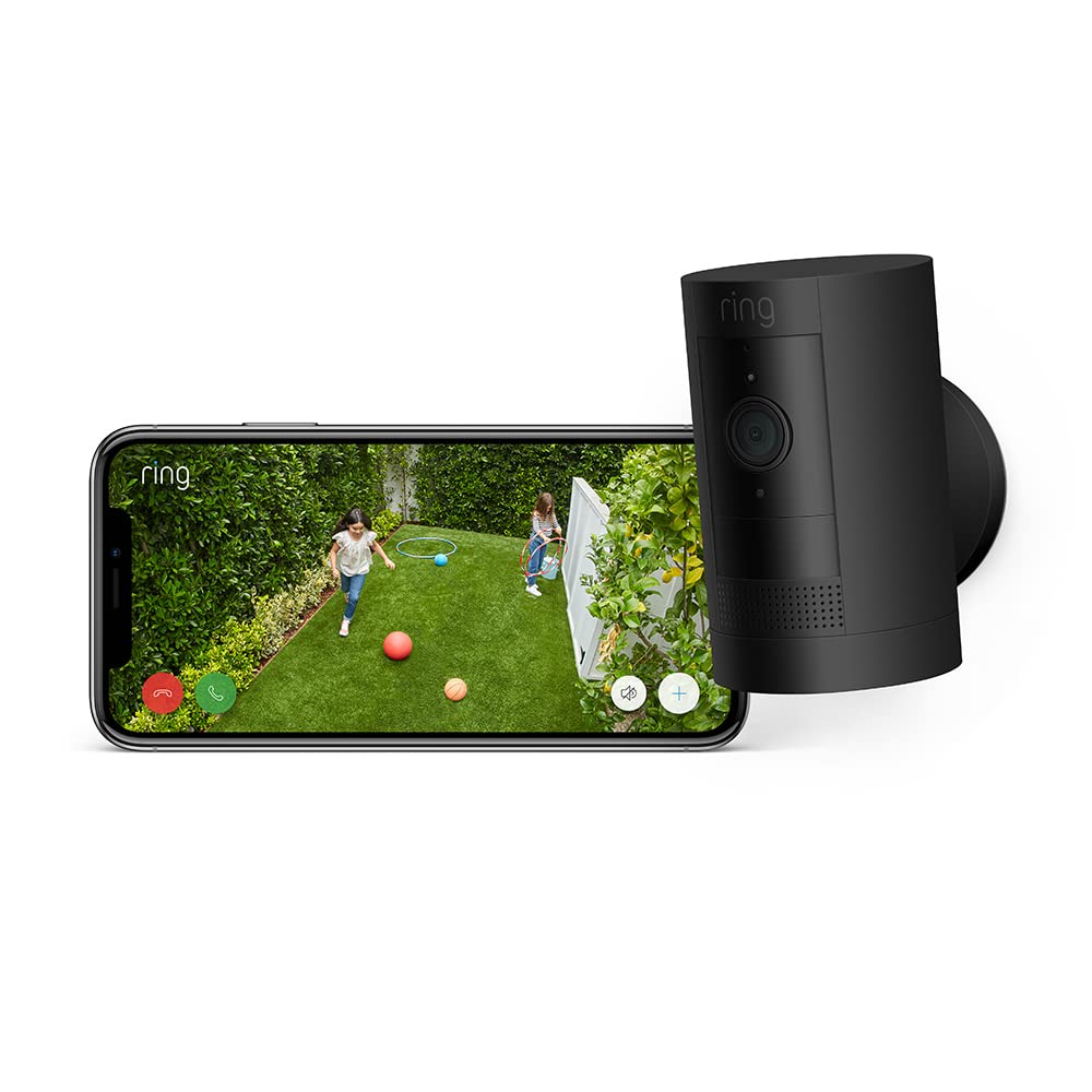 Ring Outdoor Camera Battery Stick Up Cam Black | B0C5QWYNVH Ring Euronics Ireland