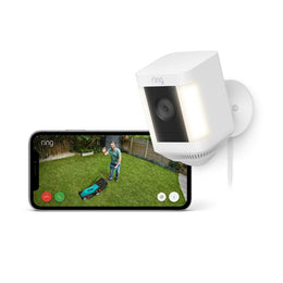 Ring Spotlight Cam Plus Plug-In White | B09JZZN69Q