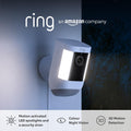 Ring Spotlight Cam Pro Plug-In White | B09DRQ3VTL Ring Euronics Ireland