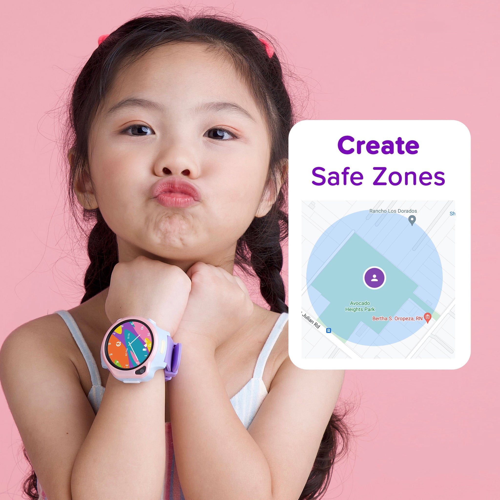 myFirst Fone S3 - 4G Kids Smart Watch with 1.4" Round AMOLED & GPS - Space Blue | 256-KW1401SE-SB01