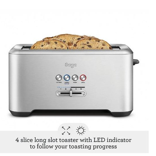 Sage Smart 4-Slice Toaster, Silver | BTA845UK Sage Toaster Euronics Ireland