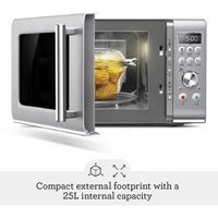 Sage the Compact Wave Soft Close Microwave Oven, Silver | SMO650SIL4GEU1 Sage Microwave Euronics Ireland